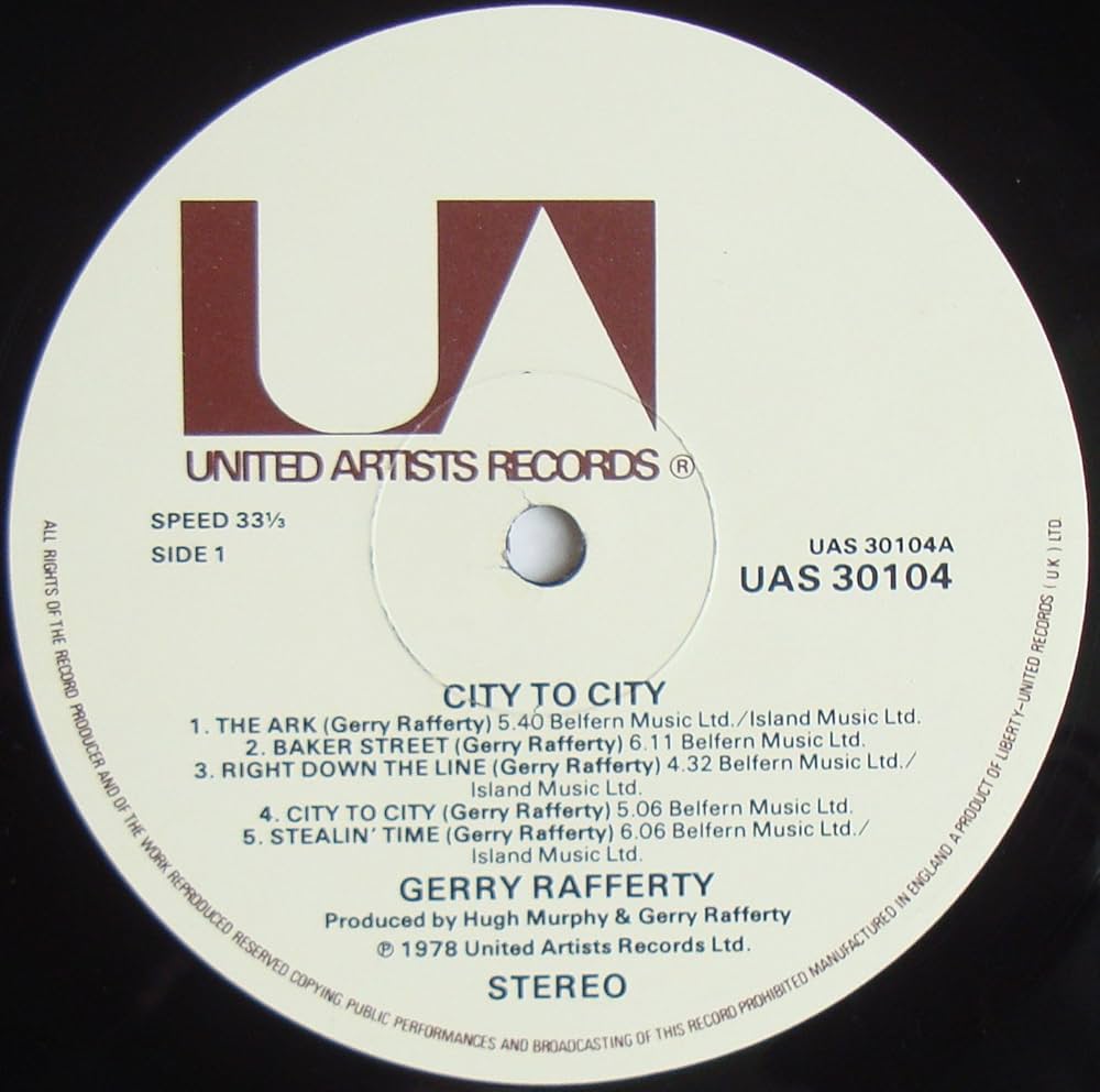 Gerry Rafferty City To City 12